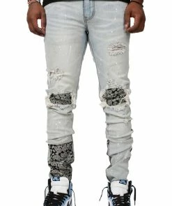 Kdnk (blue Patch Bandana Jean) New Arrivals