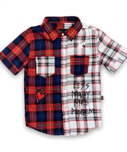 Kleep (kids Red “less Money More Problem Button Up) New Arrivals
