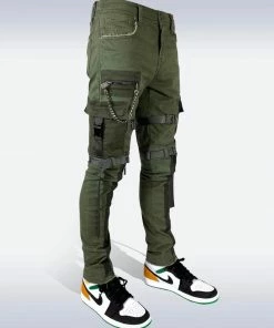 Preme Denim (olive Cargo Zip Jean)