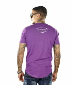 AVENUE GEORGE (Purple CREWNECK T-SHIRTS)