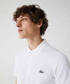 Lacoste (Mens White/black Slim Polo Shirt) New Arrivals