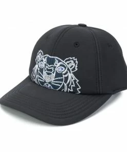 New Arrivals Kenzo (black Tiger Print Baseball Cap)