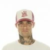 Cult Of Individuality (sliver Grey Trucker Brushed Logo Mesh Hat)