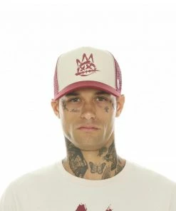 Cult Of Individuality (sliver Grey Trucker Brushed Logo Mesh Hat)