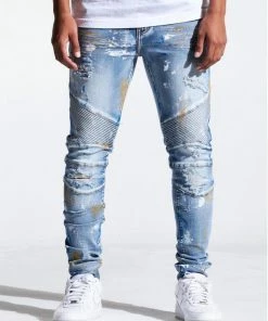 Crysp Denim (blue Indigo Paint Skywalker Jean) New Arrivals