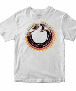 ARTMEETSCHAOZ Artmeetschaos (white “rainbow Snake Crewneck T-shirt )