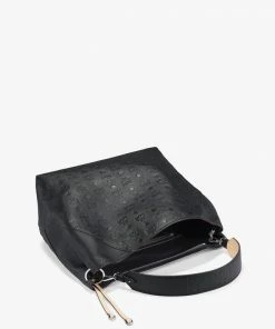 New Arrivals Mcm (black Klara Hobo In Monogram Leather)