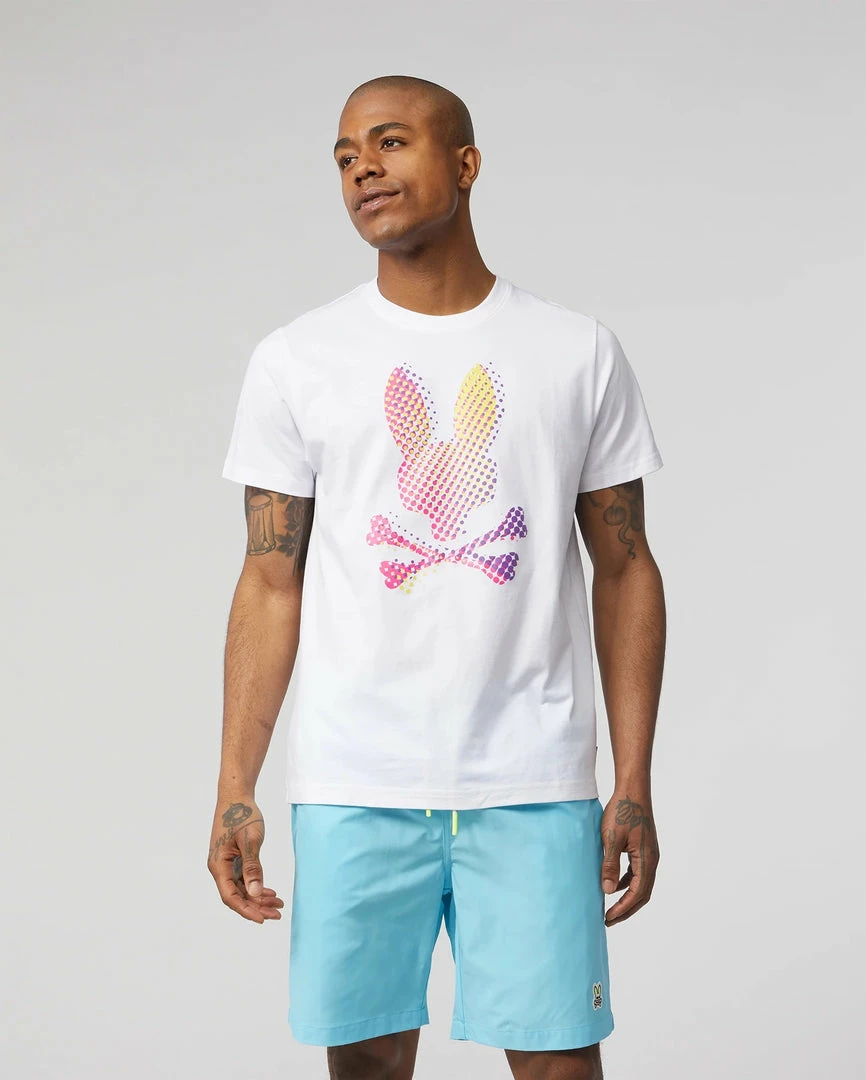 New Arrivals Psycho Bunny (mens White Hindes Graphic T-shirt) 3 New Arrivals Psycho Bunny (mens White Hindes Graphic T-shirt)