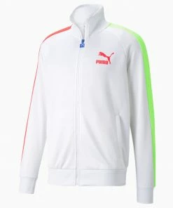 New Arrivals Puma (white Iconic Blanc Spectra Track Jacket)
