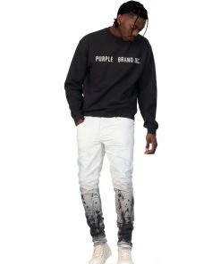 New Arrivals Purple Brand (white Coated Dark Hem Jean)