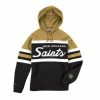 Mitchell & Ness (Kaki/black Saints Hoodie)