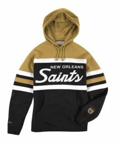 Mitchell & Ness (Kaki/black Saints Hoodie)