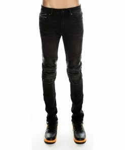 Cult Of Individuality (black Punk Moto Stretch Jean New Arrivals