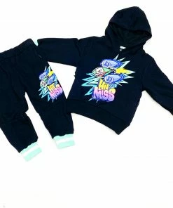 BKYS (kids Black “hit Or Miss Jogging Set)