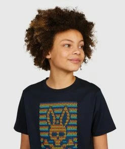 Psycho Bunny ( Kids Navy Santiago T-shirt) New Arrivals