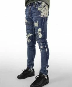 Industrial Indigo (blue/sand Denim Wash Jean)