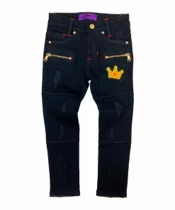 Elite Denim (kids Girls Black “queen Cut Jean)