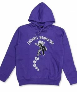 Focus (purple /white “ Heart Breaker Hoodie)