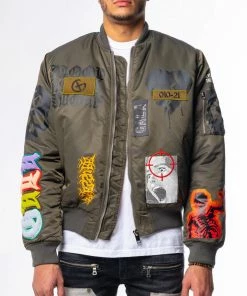 New Arrivals Gala (steel Charcoal “doomsday Bomber Jacket)