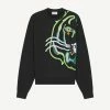 Kenzo ( Black K-tiger Oversized Sweatshirt)