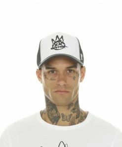 New Arrivals Cult Of Individuality (white Trucker Brushed Logo Mesh Hat)