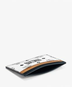 Mcm (white/cognac Card Case In Visetos Mix) New Arrivals