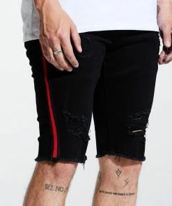 Crysp Denim (black/red Stripe Short) New Arrivals