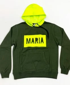 Maria By Fifty (olive/lime Hoodie) New Arrivals