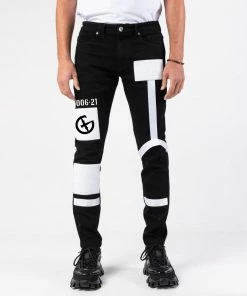 Gala (jet Black /white Denim Jean)
