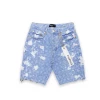 Purple Brand (light Indigo Bleach Jacquard Monogram Shorts)
