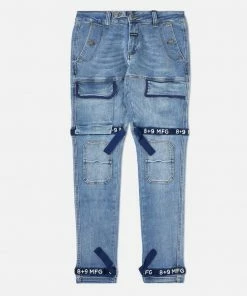 Eight & Nine (blue / Navy Trapped Slim Utility Wash Jean)