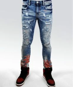 Preme (blue/red Wash Denim Jeans) New Arrivals