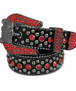 Elite Denim (black/red Kids Bear Crystal Belt)