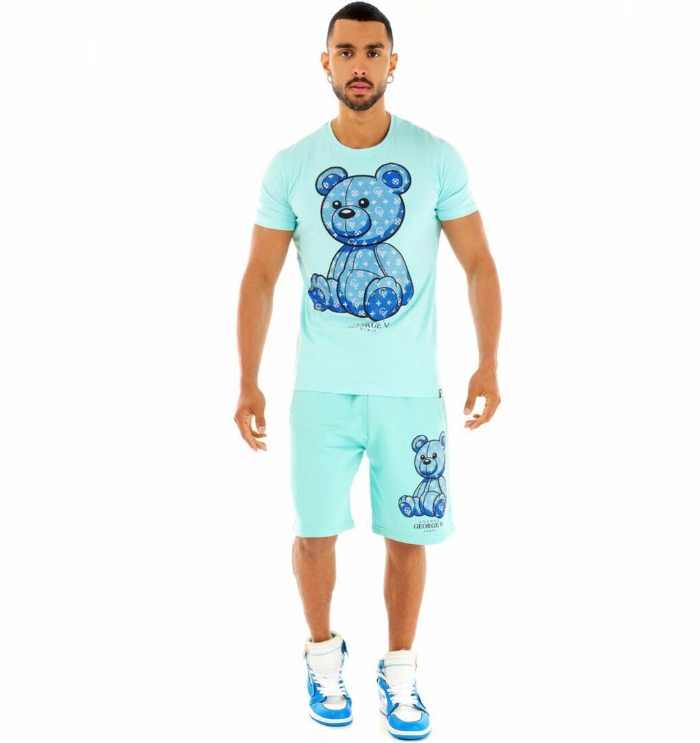 Avenue George (turquoise/blue Teddy Bear Short Set) 3 Avenue George (turquoise/blue Teddy Bear Short Set)