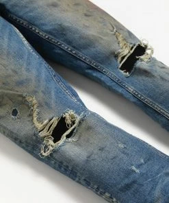 ARTMEETSCHAOZ Artmeetschaos (blue Medium Rust Cut Jean)