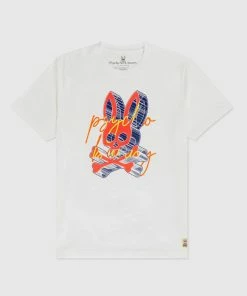 Phycho Bunny Psycho Bunny (white Mens Coniston Graphic T-shirt)