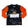Elite Denim (kids Black/orange Teddy Bear Long Sleeve)