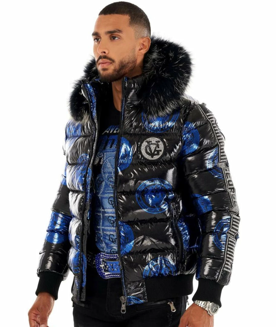 Avenue George (black/royal Blue Gv Puffer Jacket) 4 Avenue George (black/royal Blue Gv Puffer Jacket)