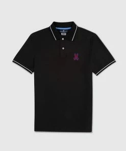 Psycho Bunny (mens Black Wardell Polo) New Arrivals
