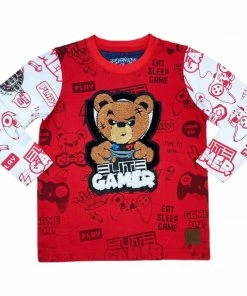 Elite Denim (kids White/red “elite Gamer Long Sleeve T-shirt) New Arrivals