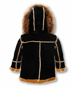 Dakoma (kids Black/mocha Furry Outwear Jacket)