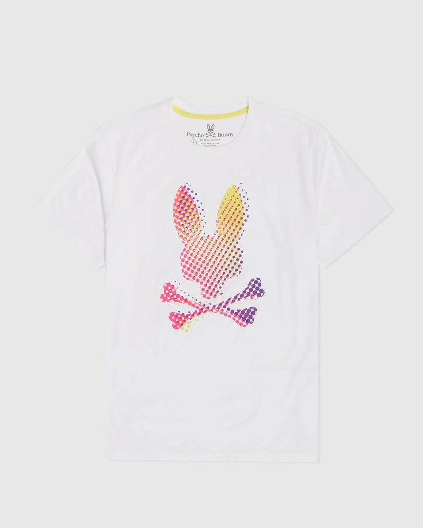 New Arrivals Psycho Bunny (mens White Hindes Graphic T-shirt) 4 New Arrivals Psycho Bunny (mens White Hindes Graphic T-shirt)