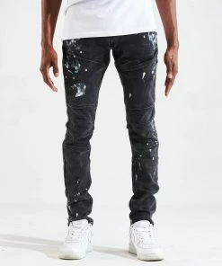 New Arrivals Crysp Denim (Montana Black Paint Jean -124)