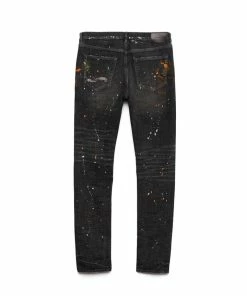 Purple Brand (grey Paint Distress Jean) New Arrivals