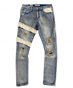 Reelistik Nyc (blue/cream Crystal Cut Jean) New Arrivals