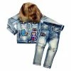 Elite Denim (kids Blue/white Wash Denim Set)