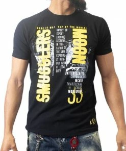 Smugglers Moon (Black Crewneck T-shirts)