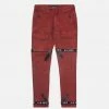 Eight & Nine (burgundy /black Strapped Slim Utility Wash Jean)