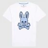 Psycho Bunny (men’s White Wardell Graphic T-shirt) New Arrivals