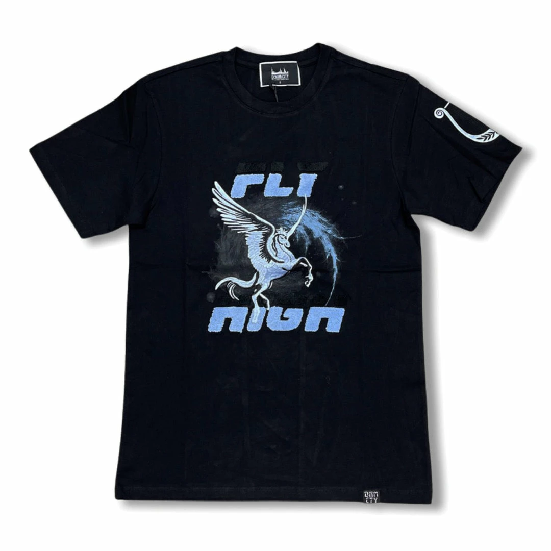 Denimicity (men’s Black “fly High T-shirt) 3 Denimicity (men’s Black “fly High T-shirt)